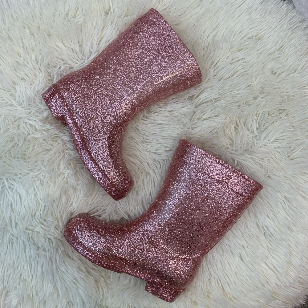 Girls Glitter Rain Boots
